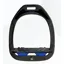 Flex-On Green Composite Inclined Ultra Grip Stirrups In Black/Black/Blue