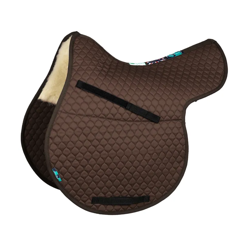 Griffin NuuMed NM08A Hi-Wither Half Wool GP Numnah in Brown