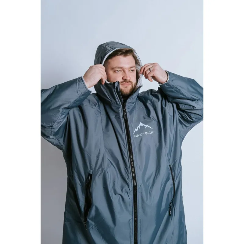 Hazy Blue Newquay All Weather Robe Adults in Teal-2