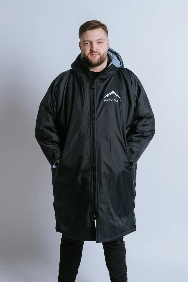 Hazy Blue Padstow Riding All Weather Robe Adults in Black