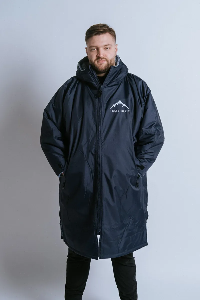Hazy Blue Padstow Riding All Weather Robe Adults in Navy