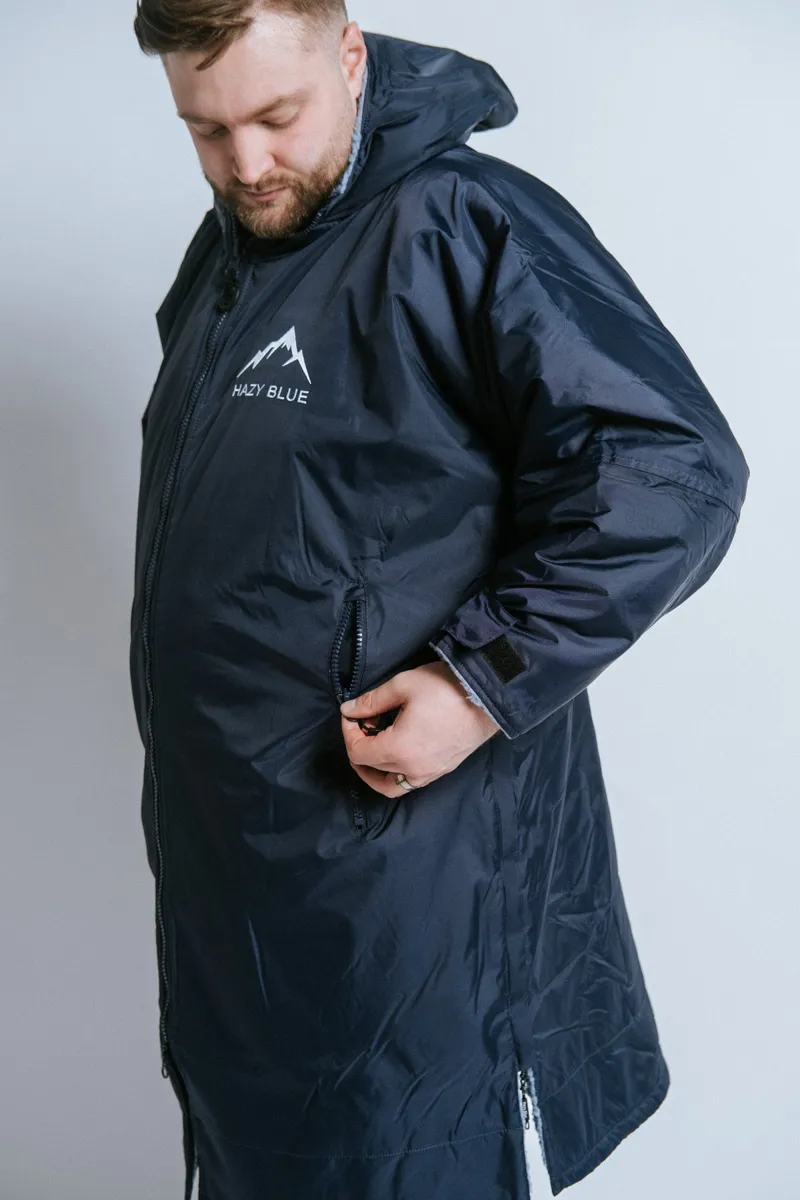 Hazy Blue Padstow Riding All Weather Robe Adults in Navy-2
