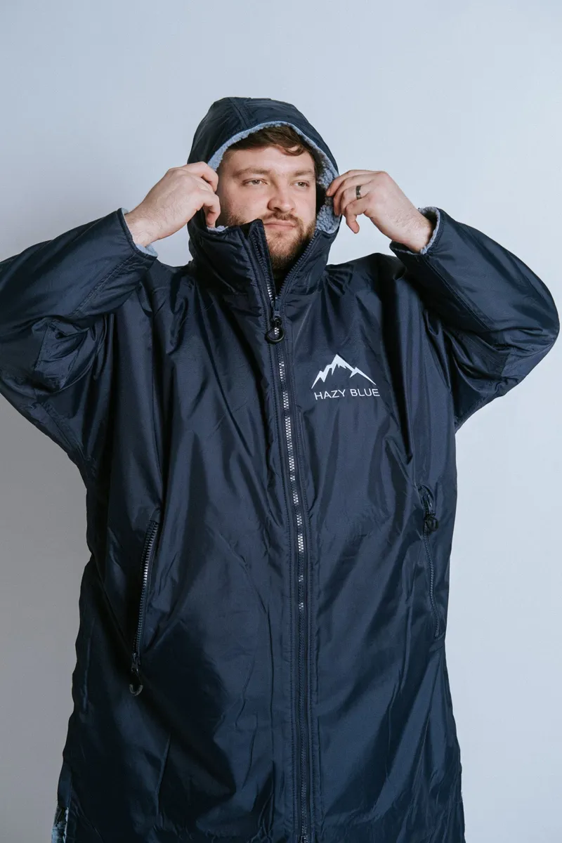 Hazy Blue Padstow Riding All Weather Robe Adults in Navy-4