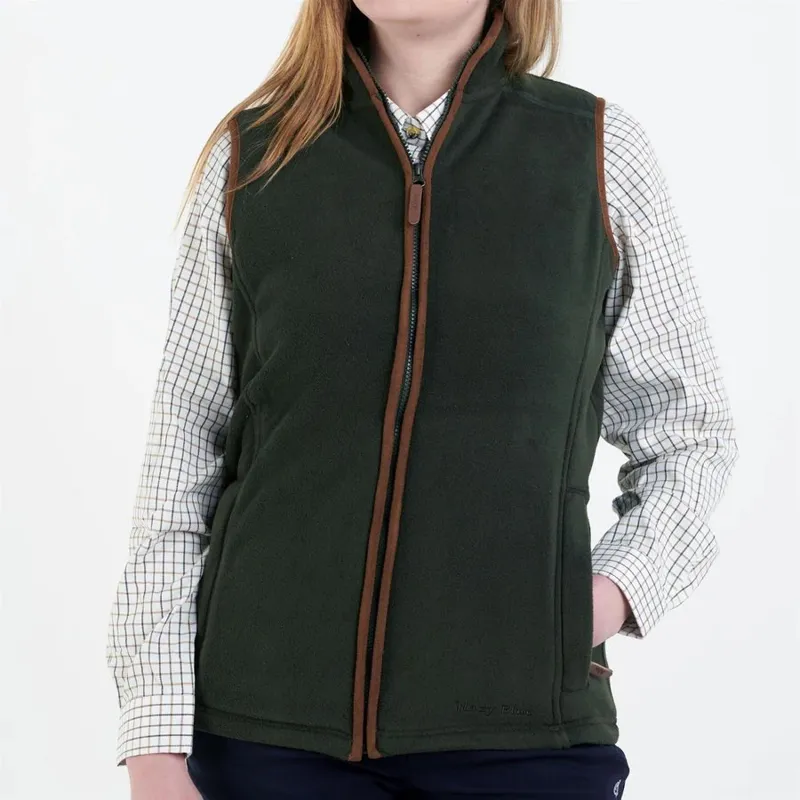 Hazy Blue Sofia Ladies Gilet in Green