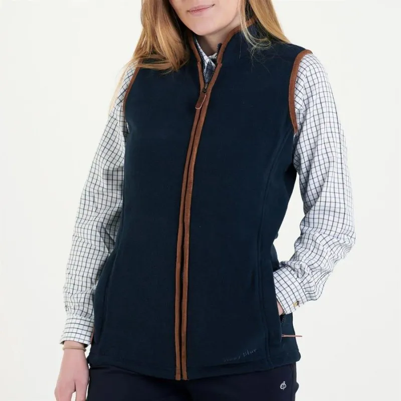 Hazy Blue Sofia Ladies Gilet in Navy