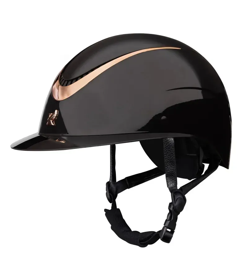 Karben Alina WP Ellipse Riding Hat in Black and Rose Gold