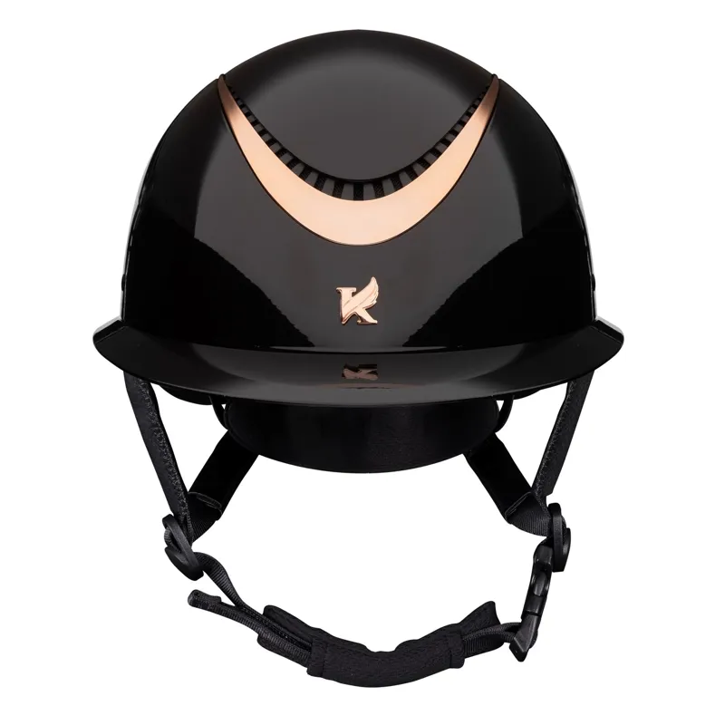 Karben Alina WP Ellipse Riding Hat in Black and Rose Gold-4