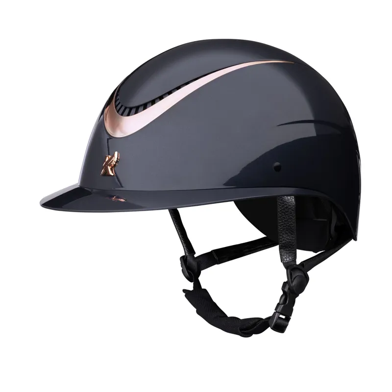 Karben Alina WP Ellipse Riding Hat in Navy and Rose Gold-4