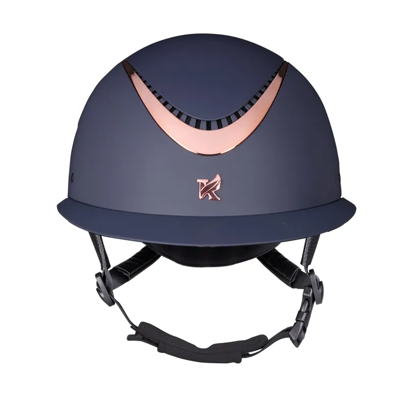 Karben Elisa WP Ellipse Riding Hat in Navy/Rosegold