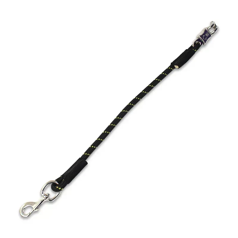 KM Elite Elastic Stable/Trailer Ties in Black