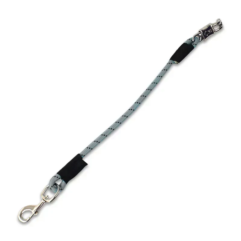 KM Elite Elastic Stable/Trailer Ties in Grey