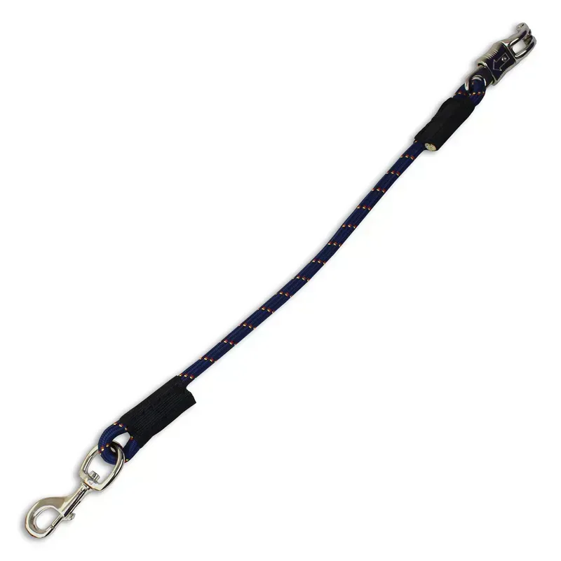 KM Elite Elastic Stable/Trailer Ties in Navy