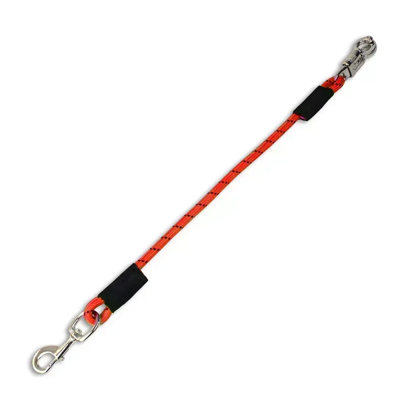 KM Elite Elastic Stable/Trailer Ties in Orange