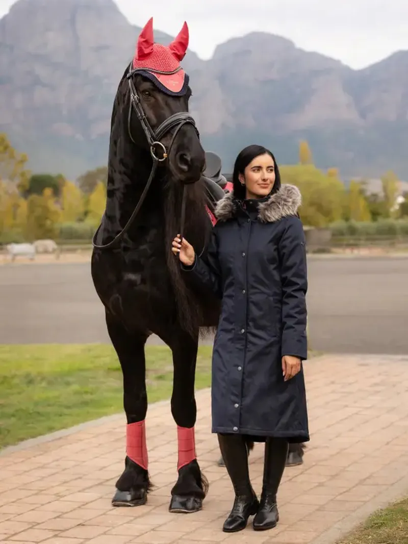 LeMieux Anya Waterproof Riding Coat in Navy-1