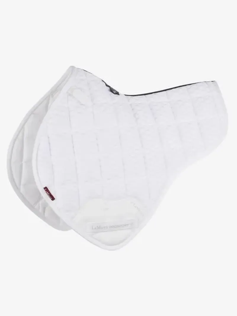 LeMieux Carbon Mesh Air Close Contact Half Square in White