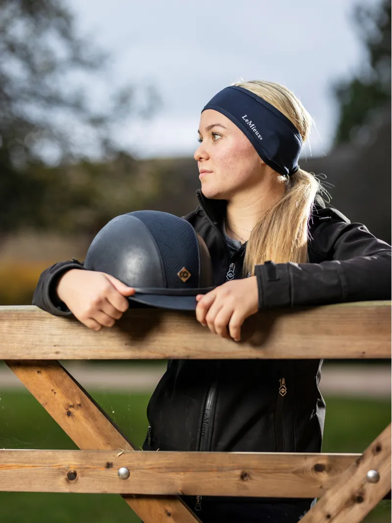 LeMieux Ear Warmer Headband in Indigo-2
