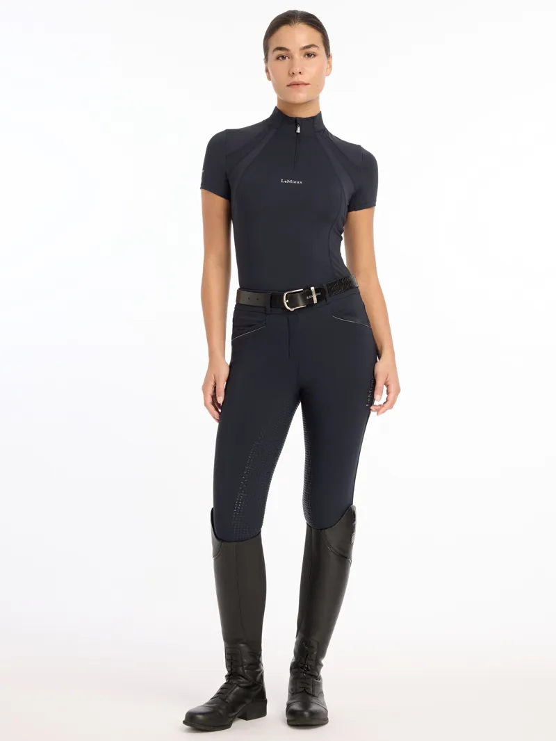 LeMieux Mia Mesh Short Sleeve Base Layer in Navy-3