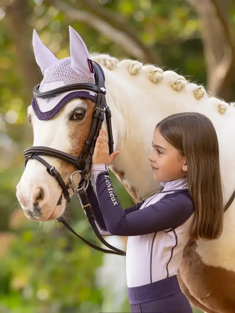 LeMieux Mini Classic Fly Hood in Lilac -1