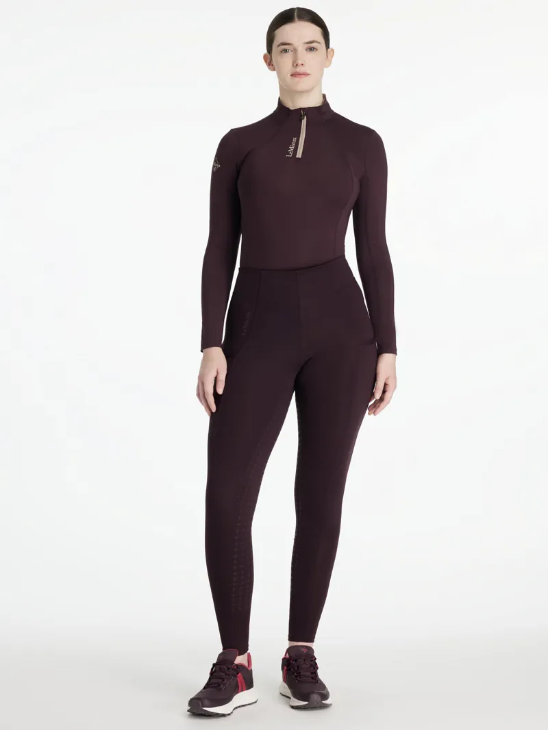 LeMieux Naomi Pull On Breeches in Damson-2