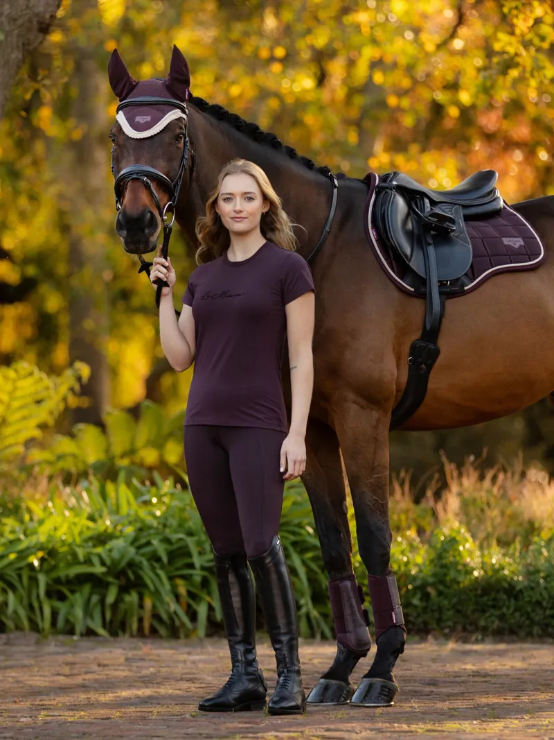 LeMieux Naomi Pull On Breeches in Damson-4