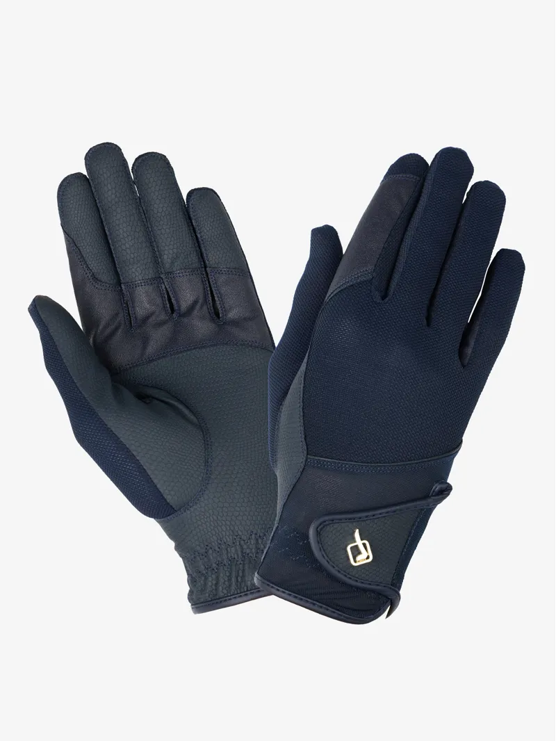 LeMieux Pro Mesh Riding Gloves in Navy