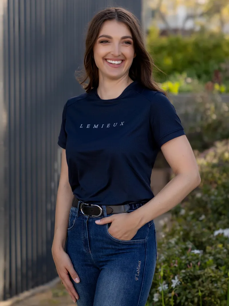 LeMieux Sports T-shirt in Navy-3