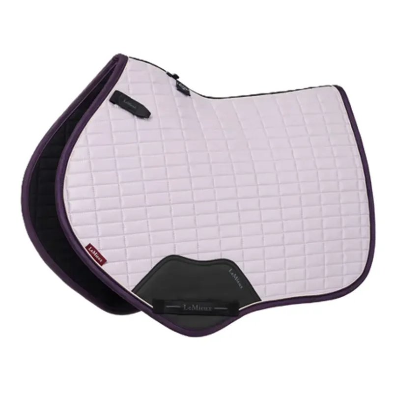 LeMieux Suede Close Contact Square in Lilac Purple