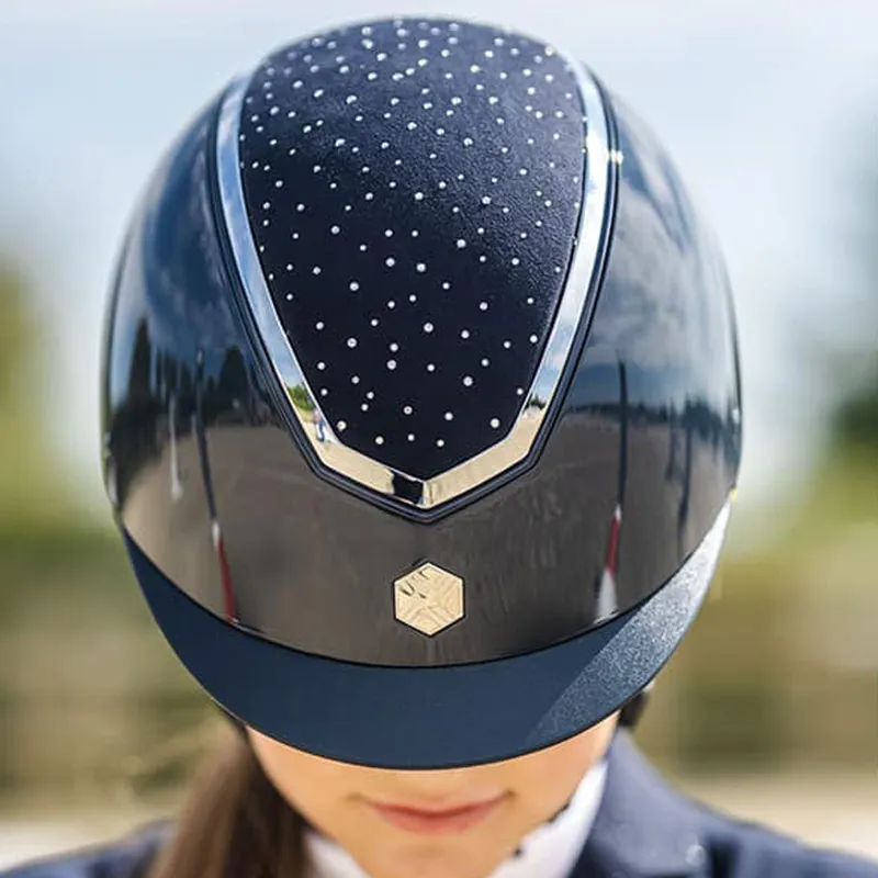 EQx Kylo Riding Hat in Navy Gloss/Silver Crystal-1
