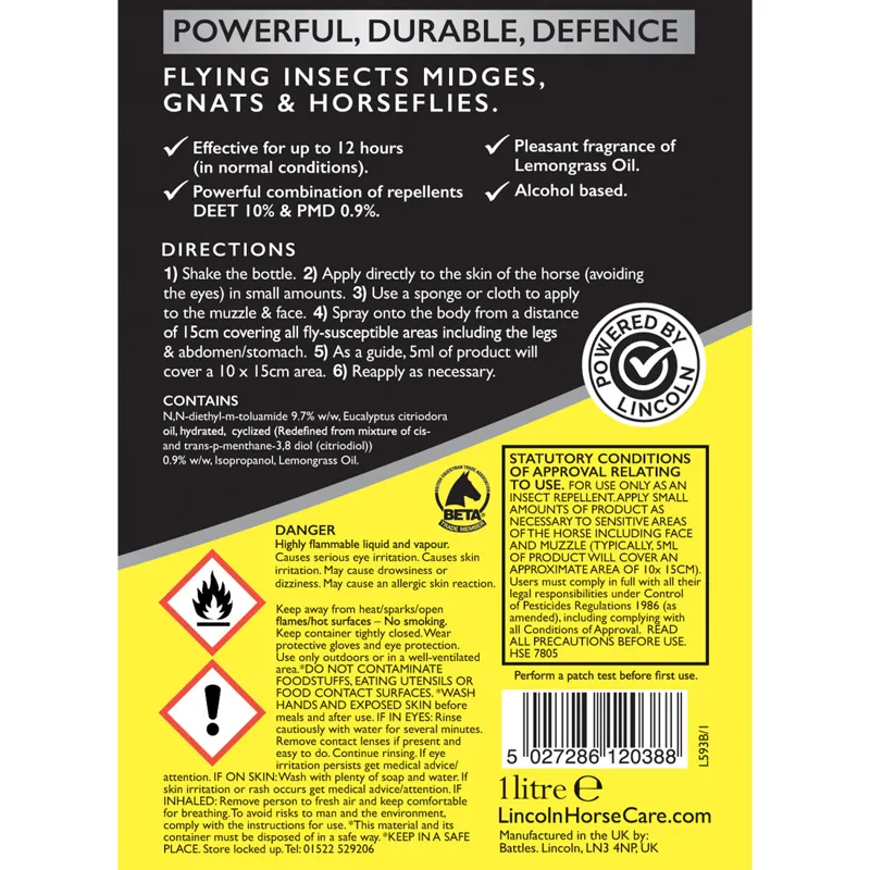 Lincoln Power Repel 500ml Spray-1