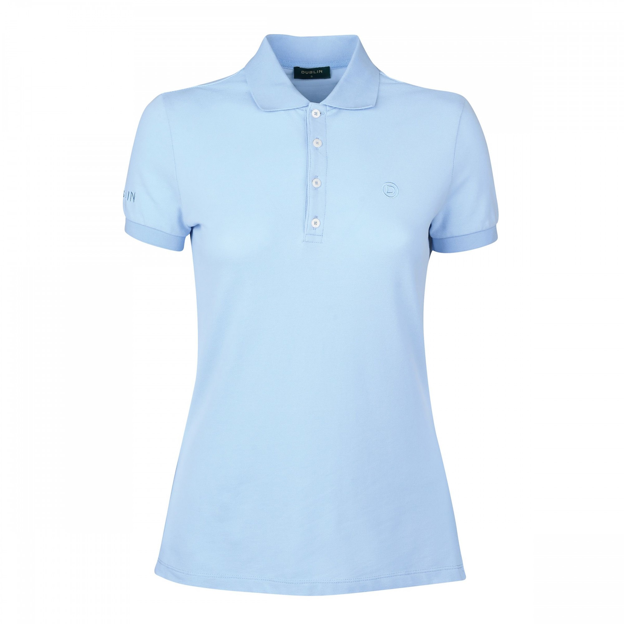 Dublin Lily Cap Sleeve Polo Ice Blue - Townfields Saddlers