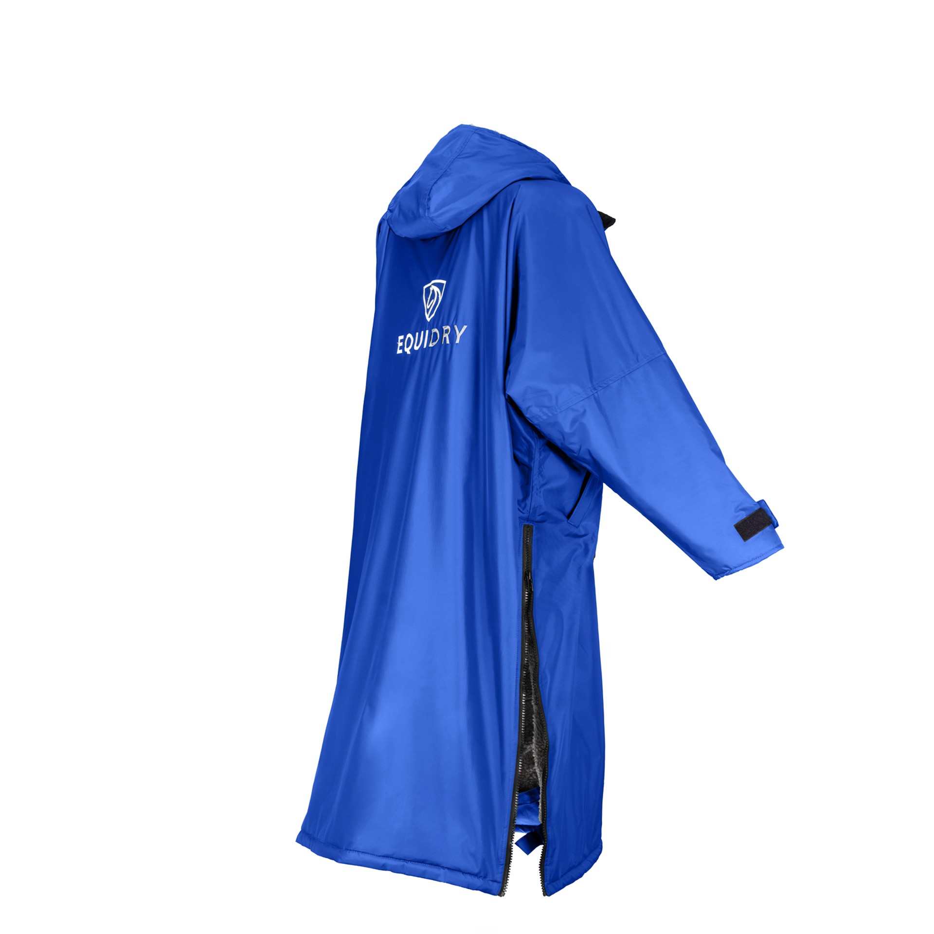 Equidry All Rounder Jacket with Fleece Hood Royal Blue/Grey ...