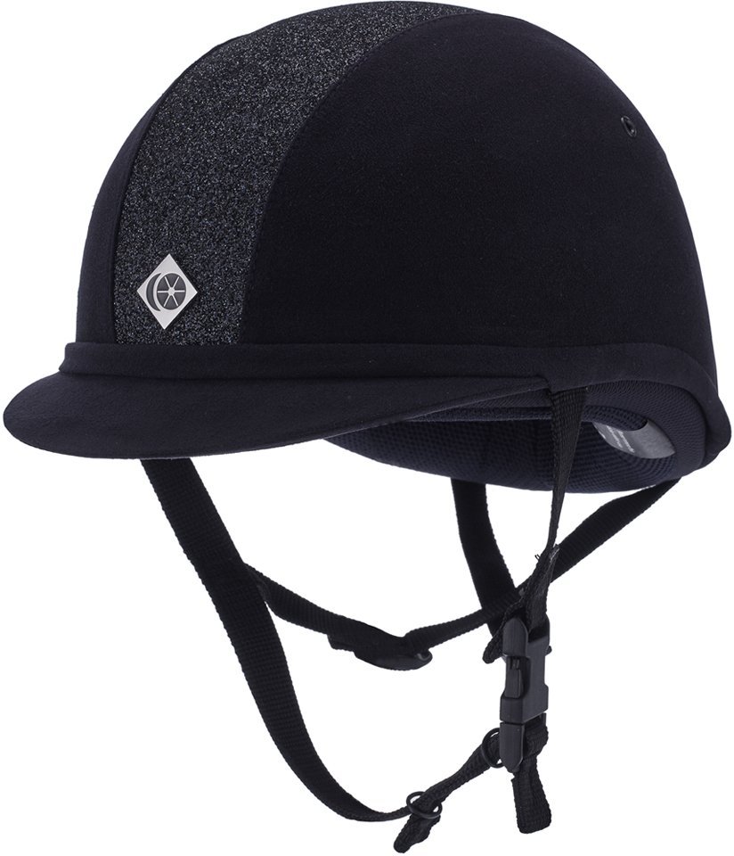 Charles Owen Navy Sparkly Riding Hat - Townfields Saddlers