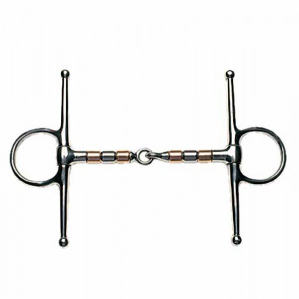 Metalab Jointed 16 MM Copper Rollers Full Cheek Snaffle 