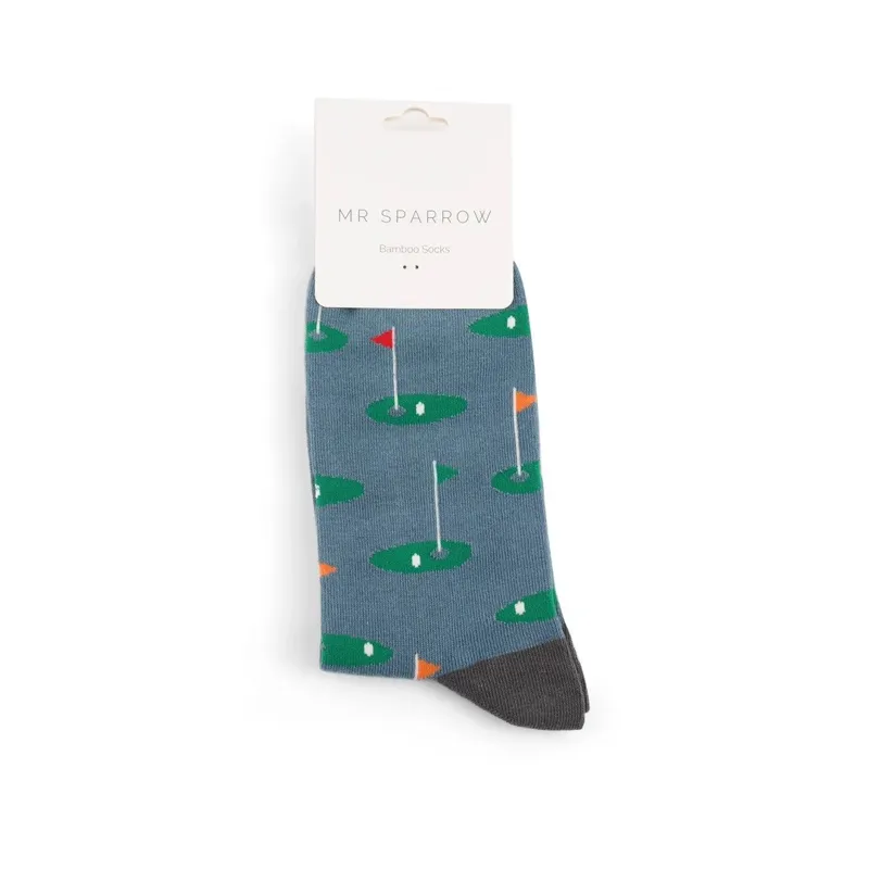 Miss Sparrow Classic Golf Socks in Denim