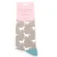 Miss Sparrow Horses Socks in Light Grey