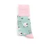 Miss Sparrow Jumping Sheep Socks in Duck Egg