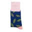 Miss Sparrow Leaves Socks in Navy