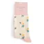 Miss Sparrow Mini Floral Socks in Silver