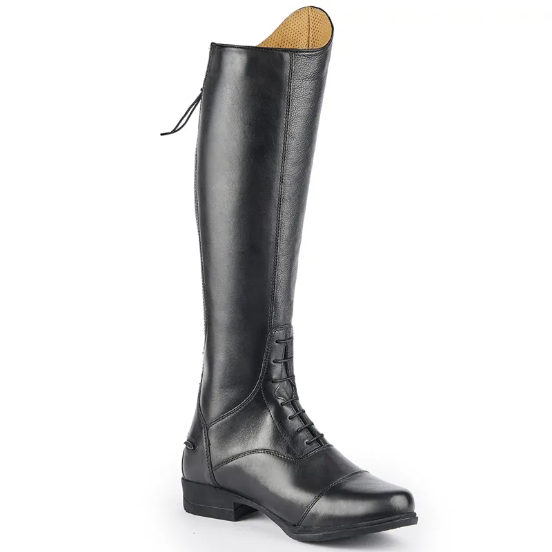 Moretta Gianna Tall Riding Boots - Tall Height in Black-2
