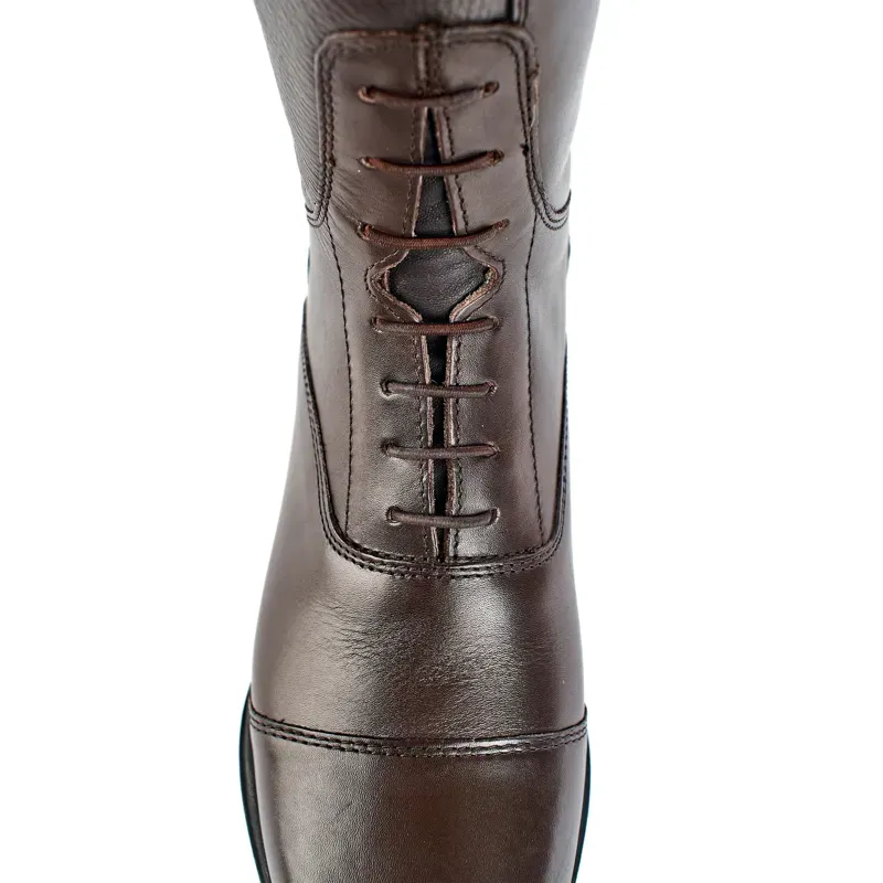 Moretta Gianna Tall Riding Boots - Short Height in Brown-5