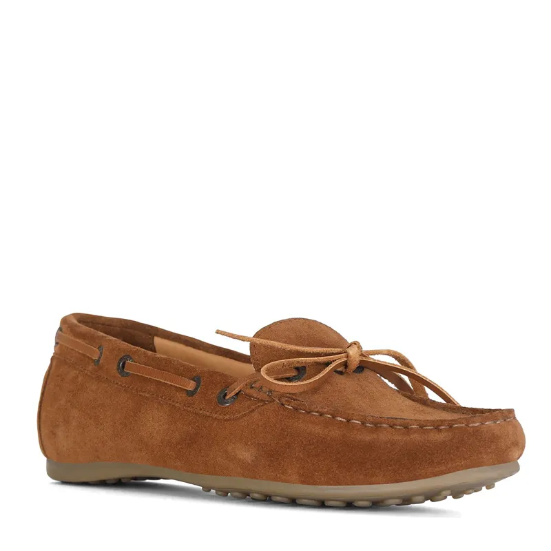 Moretta Sofia Moccasins in Tan-2