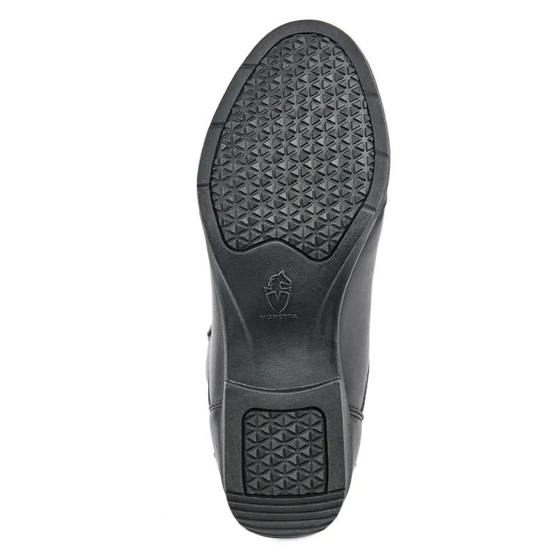 Moretta Gianna Tall Riding Boots - Short Height in Black-8