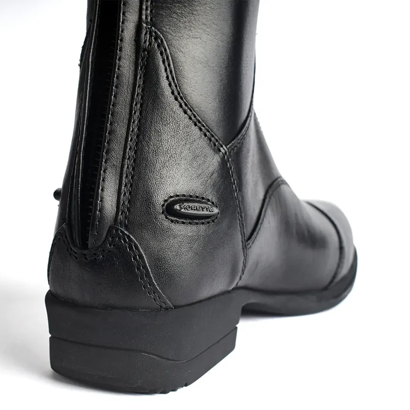 Moretta Gianna Tall Riding Boots - Short Height in Black-6