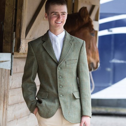 Equetech Mens Claydon Tweed Range Riding Jacket