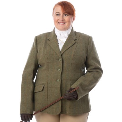 Equetech Ladies Claydon Deluxe Tweed Riding Jacket