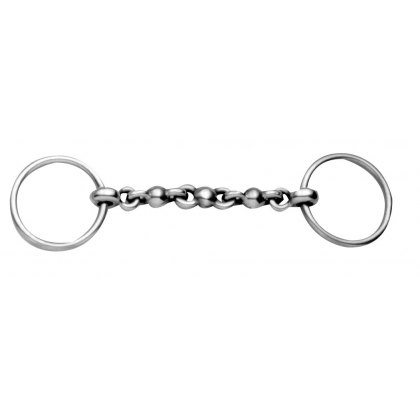 Korsteel Stainless Steel Waterford Loose Ring Bradoon Snaffle Bit