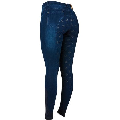 Dublin Shona Full Grip Seat Silicone Print Denim Breeches