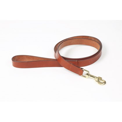 Shires Digby & Fox Flat Leather Dog Lead