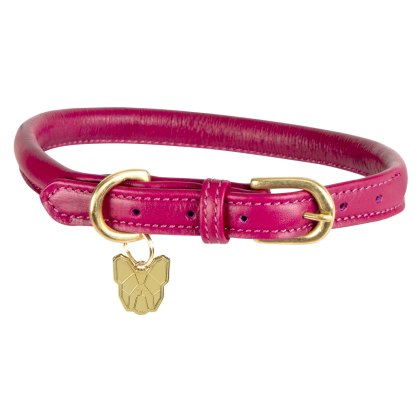Shires Digby & Fox Rolled Leather Dog Collar