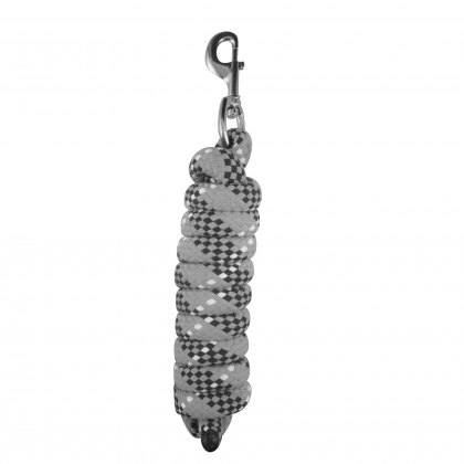 Woof Wear Contour Lead Rope Brushed Steel